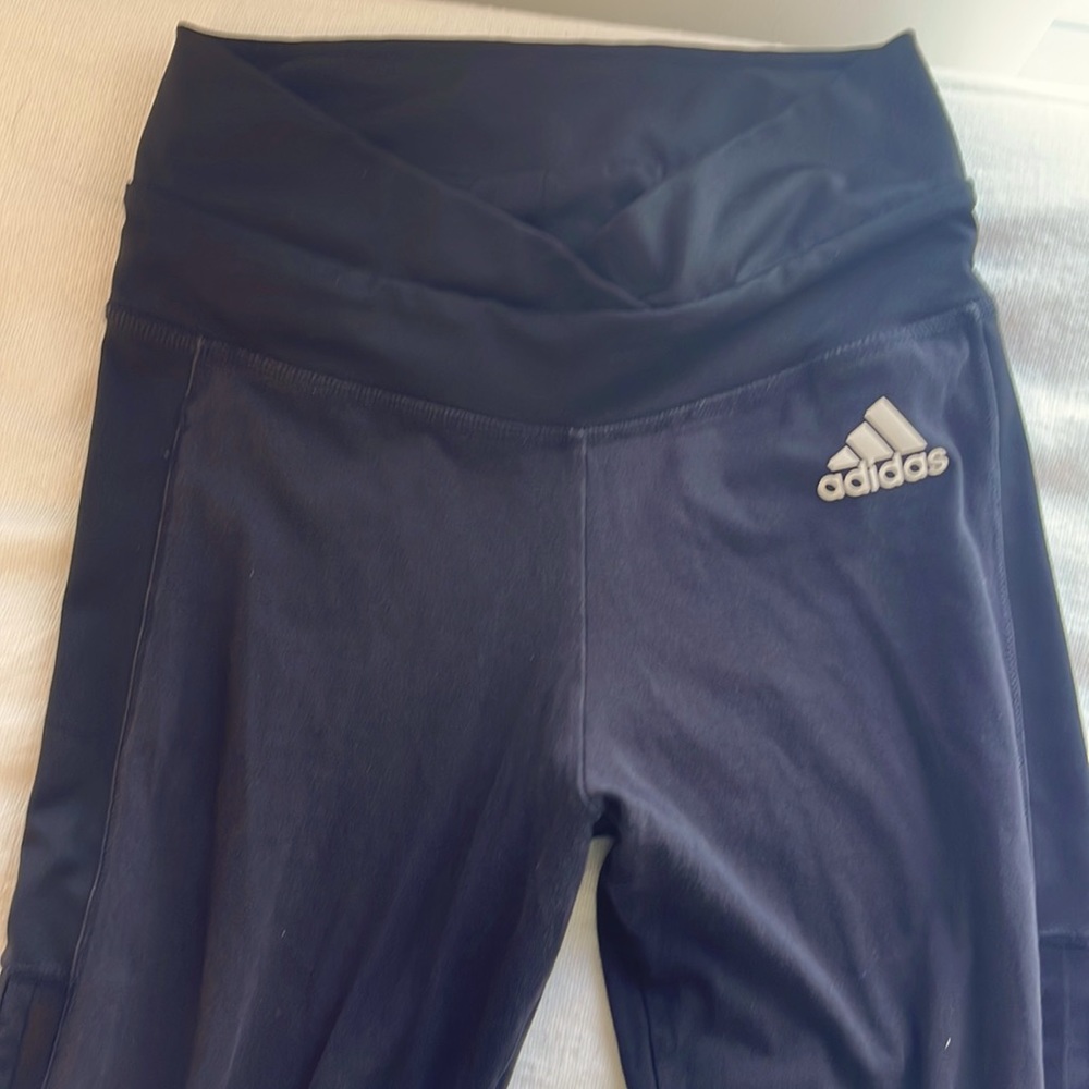 Adidas three stripe leggings